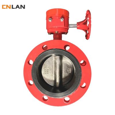 China General Signal Turbine Wafer Butterfly Valve, Signal Fire Fighting Seat Joint Soft Centerline Butterfly Valve for sale