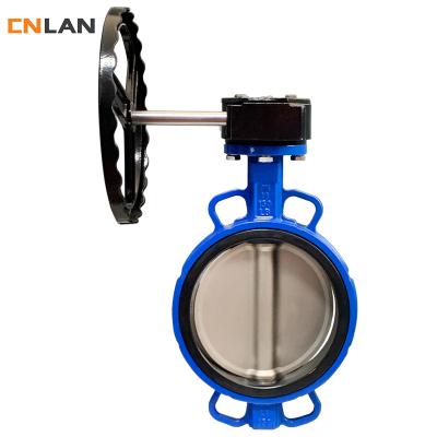 China OEM General Turbine Wafer Butterfly Valve , DN50-DN350 Soft Seal Centerline Butterfly Valve for sale