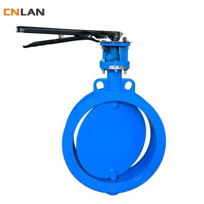 China WCB General Ventilation Butterfly Valve Cast Iron Steel Material Black Handle DN250 for sale