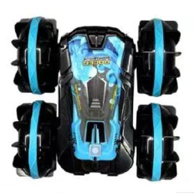 China 2.4GHZ Stunt Stunt Amphibious Remote Control Amphibian Car with Light for Kids 2022 New Style for sale