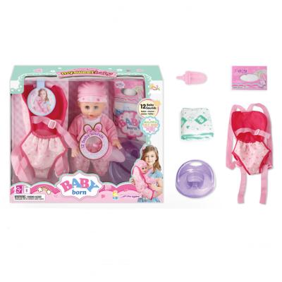 China 12 Inch Silicone Educational Baby - Doll With 12 English IC Sounds For Kids And Children To Play House for sale