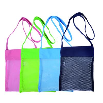 China Eco-Friendly High King Children Shells Pouch Tote Beach Mesh Bags Cotton Foldable Mesh Bag for sale