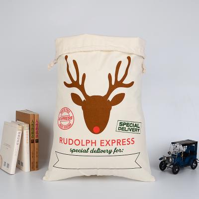 China Wholesale Hot Sale Eco-friendly HighKing Christmas Gift Sack Bulk Cloth Eve Christma Santa Sack for sale