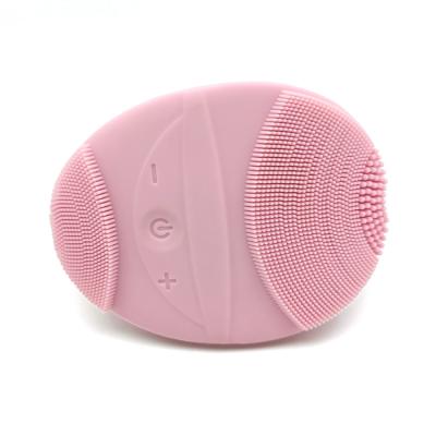 China Electronic Deep Cleansing Handheld Cleansing Black Face Exfoliator For Facial Facial Brush for sale