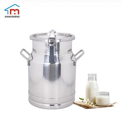 China Liquid Storage Thickened 304 Stainless Steel Sealed Bucket Commercial Stainless Steel Tea Bucket Can Carry Milk Bucket for sale