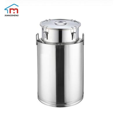 China Safety Customize Portable Polish Stainless Steel Dairy Milk Bucket Stainless Steel Milk Cans for sale