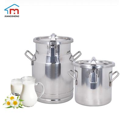 China Eco - Friendly Standard Stainless Steel Top Milk Pail Barrel Cans for sale