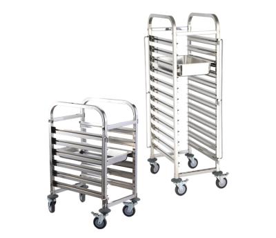 China Factory Price Stainless Steel GN Elegant Pan Cake Trolley Baking Cart for sale