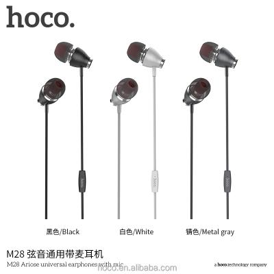 China Best Selling Glowing Earphone HOCO Product M28 Universal Wired Headphones Over Ear for sale