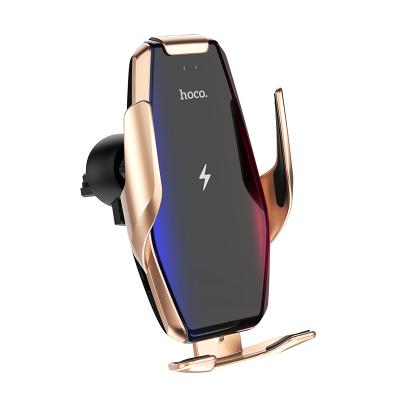 China Hoco adjustable. Best Quality S14 Outperform Auto Infrared Sensor Wireless Car Charging Stand for sale