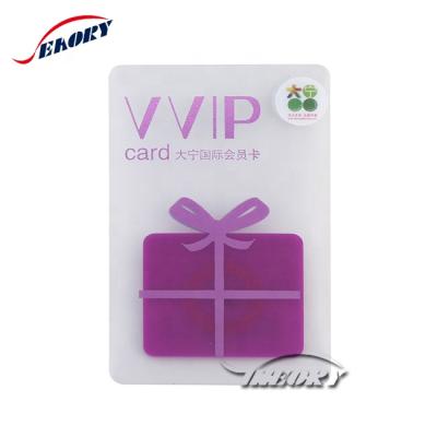 China Seaory Hotsale PVC Card Membership Card Membership Card Transparent Durable Pearl Light Inklet Printing Silk Screen Cards for sale