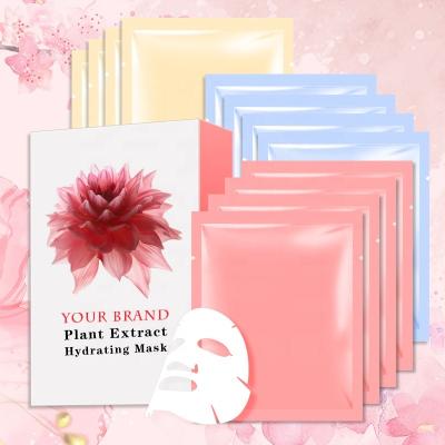 China Moisturizer Hydrating Wholesale Private Label Customized Face Sheet Mask for sale