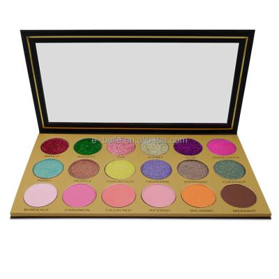 China New private label diamond multy-color matte and shimmer eyeshadow matte palette and shimmer eye shadow for eye makeup for sale