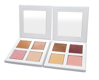 China Good Quality Wholesale Sunscreen New Arrival Makeup 4 Colors Highlighter Palette for sale