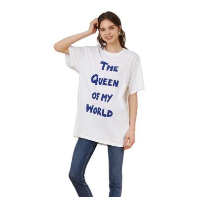 China Breathable Custom Made High Quality Women Clothes Fashion Women Knitted T-Shirt for sale