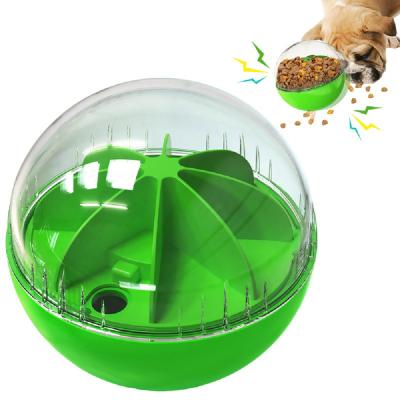 China Sustainable Dog Interactive Toys Pet Lemon Ball Style Adjustable Leakage Food Speed Slow Food Sound Dog Toy for sale