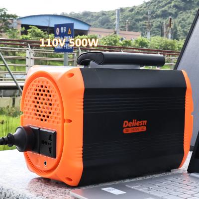 China Type C Mini Portable Inverter 110V 500W Portable Solar Panel Power Stations For iPhone Portable Solar Panel Roof Tile Best Power for sale