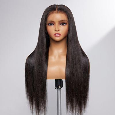 China Body Wave 30 Inch 200 Density Burgundy Lace Front Wig Super Double Drawn Glueless Vietnam Straight Bone Hair Wig for sale