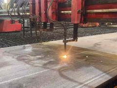 CNC flame cutting steel parts