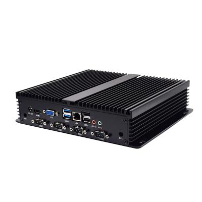 China HONGIPTC Computer I 5-4200U I7-5500U Quad Core Win10 Industrial Fanless IPC Mini Barebone PC Desktop Case 2*ethernete for sale