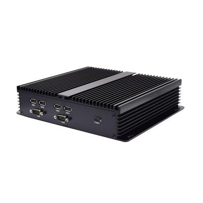 China HONGIPTC Win8/win10 I5-8265U fanless industrial barebone computer network 6*COMMmini Embedded Desktop Metal PC for sale