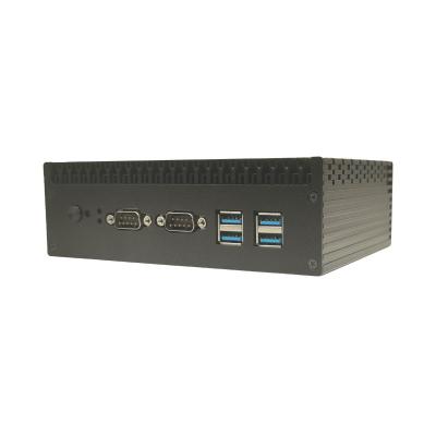 China Hotsale Industrial Computers Cele-Ron Soft Router 5205 6 in-teI i225 Lan Network Server Fanless Mini PC Desktop for sale