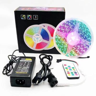 China Hotel WS2812 WS2812B 5V 30LED/m 60LED/m 5meters 16.4ft 5050 RGB waterproof room remote controller led strip light with bedroom for sale