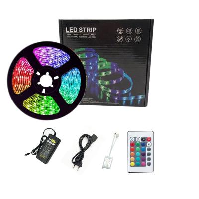 China Hotel LED 5050 12V 50led/5M RGB 24key 44key mini IR controlled LED strip lights waterproof for TV bar bedroom ktv living room for sale