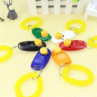 China Wholesale Custom Logo Dog Training Clicker Manufacturer Stocked Multicolor Clicker for sale