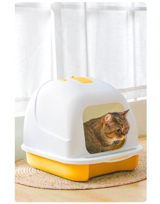 China Wholesale Pet Clean Portable Plastic Indoor Cat Small Dog Poop Self Box Self Toilet for sale