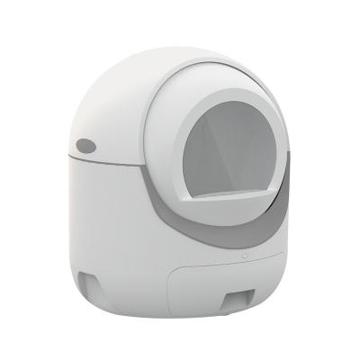 China Totally Enclosed Comfortable Intelligent Automatic Pet Cats Kitty Robot Self Cleaning Trash Bin Toilet for sale