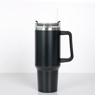 China Hot selling PORTABLE double-wall vacuum handle 304 stainless steel coffee for cup with lid for sale