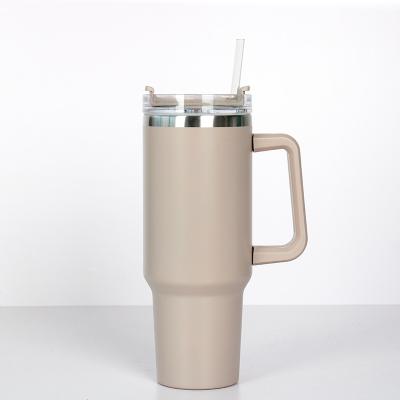 China Hot selling PORTABLE double-wall vacuum insulated stainless steel for mug with cover and handle for sale