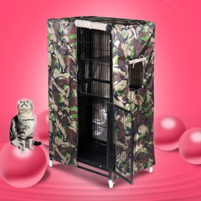 China Durable Pet Double Door Cage Folding Cover Dog Crate Breathable Kennel Cover Oxford Cover For Pet Cage for sale