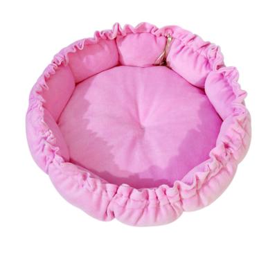 China Chinese High Quality Round Design Super Soft Pets Breathable Bed Cat Sleeping Nest for sale