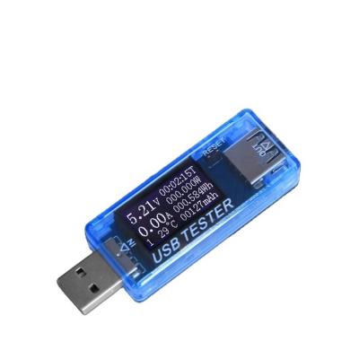 China Charger Current Capacity USB LCD Display Phone Power Tester 3-7V Current-Voltage Voltmeter With Cable KWS-1902C for sale