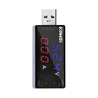 China Charger Current Capacity USB LCD Display Phone Power Tester 3-7V Current-Voltage Voltmeter With Cable KWS-V30 for sale