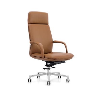 China (Height)Adjustable High Back Executive Office Chair With Swivel Modern Design Comfortable Leather Office Chair YS-1813A for sale