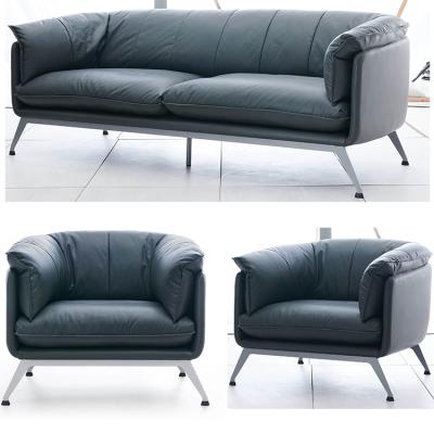 China Comfortable Modern PU Leather Sofa Set SF191 Office Sofa 1+2+3 For Office Reception And Office Waiting Sofa for sale