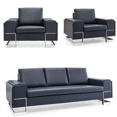 China Sofa Leather PU Office Furniture Sofa SF176 Executive Office Sectional Sofa Set For Office Interior Design for sale