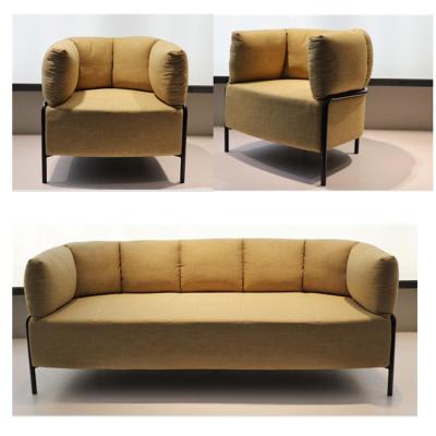 China Creative Regional Business Sectional Modern Leisure Reception Sofa Office Fabric Office Sofa Set SF208-1+1+3 for sale