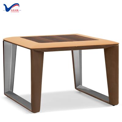 China Gailywork modern wooden design conner luxury square table for office for sale