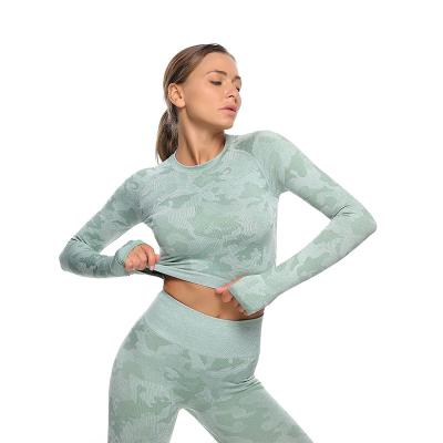 China Breathable Women's Activewear Suit Yoga Set Two Piece Workout Fitness Yoga Wear Plus Size Quick Dry for sale