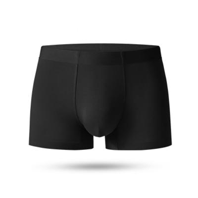 China 2021 Wholesale Men's Black Modal Spandex Underwear Single Breathable Boxer Briefs For Men for sale