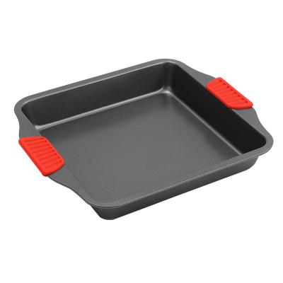 China Best Viable Price of Binaural Nonstick Egg Square Wholesaler Silicone Baking Loaf Molds for sale