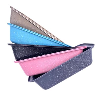 China Newest High Quality Viable In Material Rectangle Cake Toast Non-Stick Loaf Pan for sale