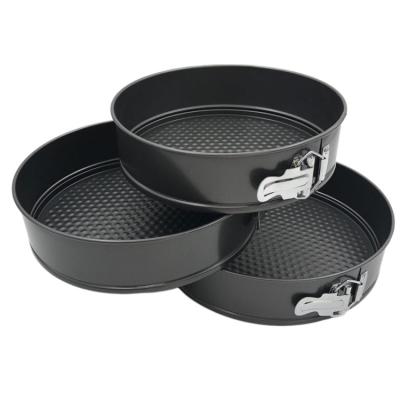 China Best viable wholesaler 3pc biscuit non stick mold cake pan diy bakeware price for sale