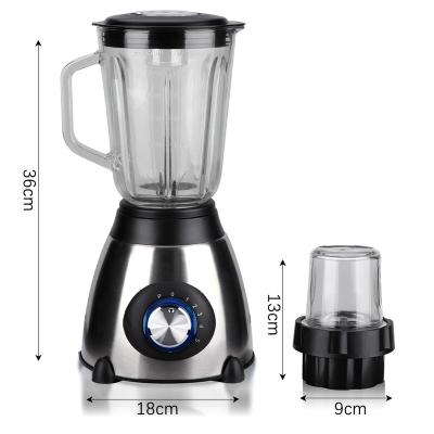 China Household High Quality Plastic 1.5L 2 in 1 Portable Table Blender Juicer Blender Blender for sale