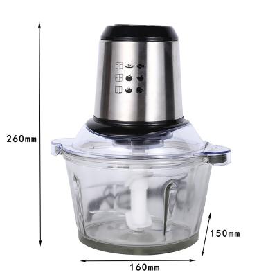 China Glass Bowl Powerful Household Food Processor Electric Multifunctional Motor 300W Food Chopper for sale