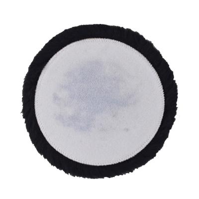 China High Quality Customized Durable Black Sheepskin Protector Lambswool Polishing Natural Polishing Pad For Car Polishing for sale